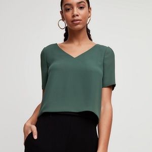 Aritzia Randy Blouse Green